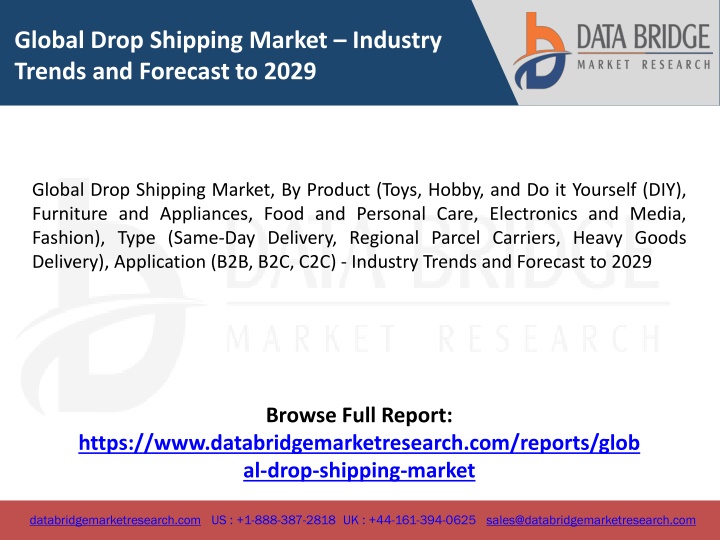global drop shipping market industry trends