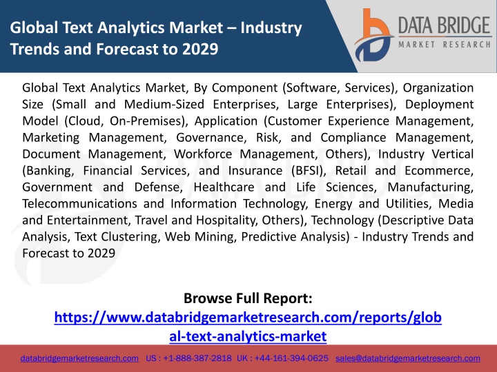 global text analytics market industry trends
