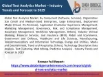 Global Text Analytics Market - slide 1