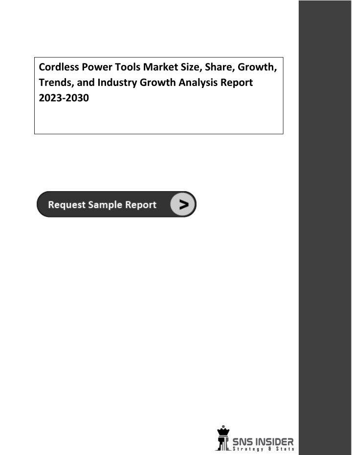 cordless power tools market size share growth