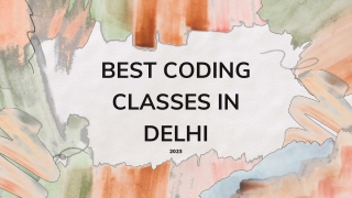 Best Coding Classes in Delhi