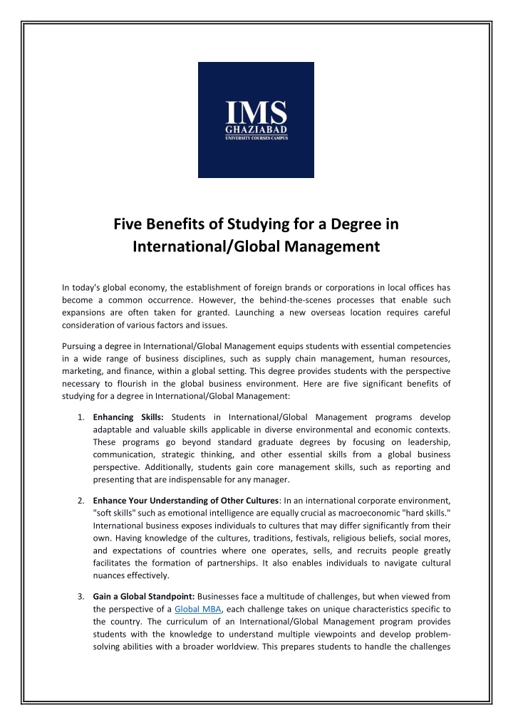 five benefits of studying for a degree