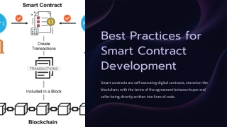 Smart Contracts Development: Unleashing Best Practices for Success