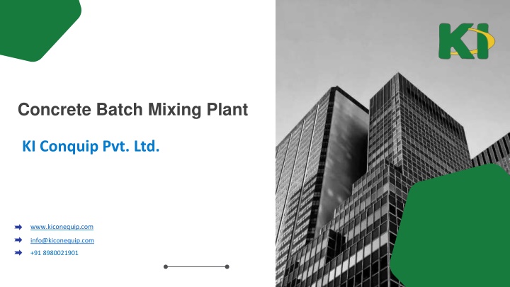 concrete batch mixing plant