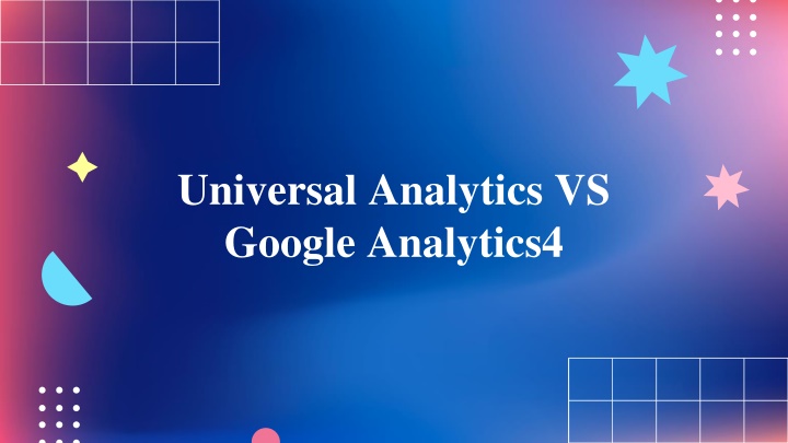 universal analytics vs google analytics4