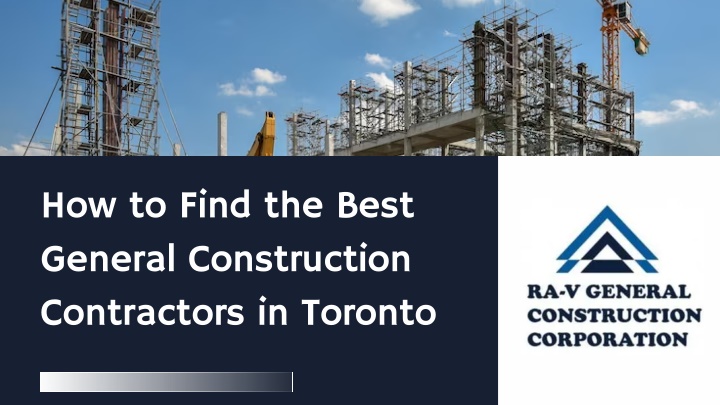 how to find the best general construction