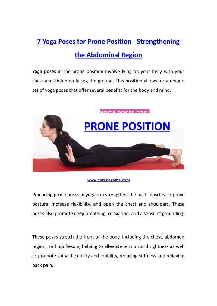7 yoga poses for prone position strengthening
