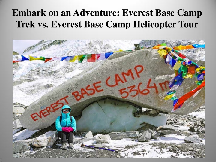 embark on an adventure everest base camp trek