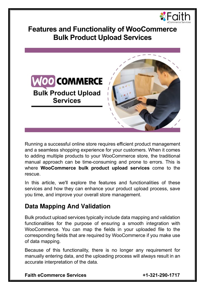 features and functionality of woocommerce bulk
