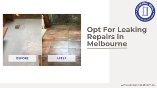 Opt For Leaking Repairs in Melbourne