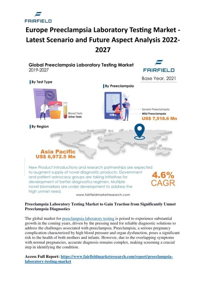 europe preeclampsia laboratory testing market