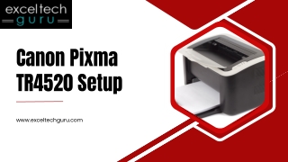 Canon Pixma TR4520 Setup