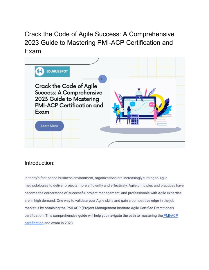 crack the code of agile success a comprehensive