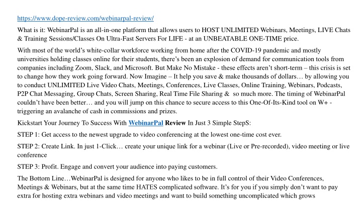 https www dope review com webinarpal review what