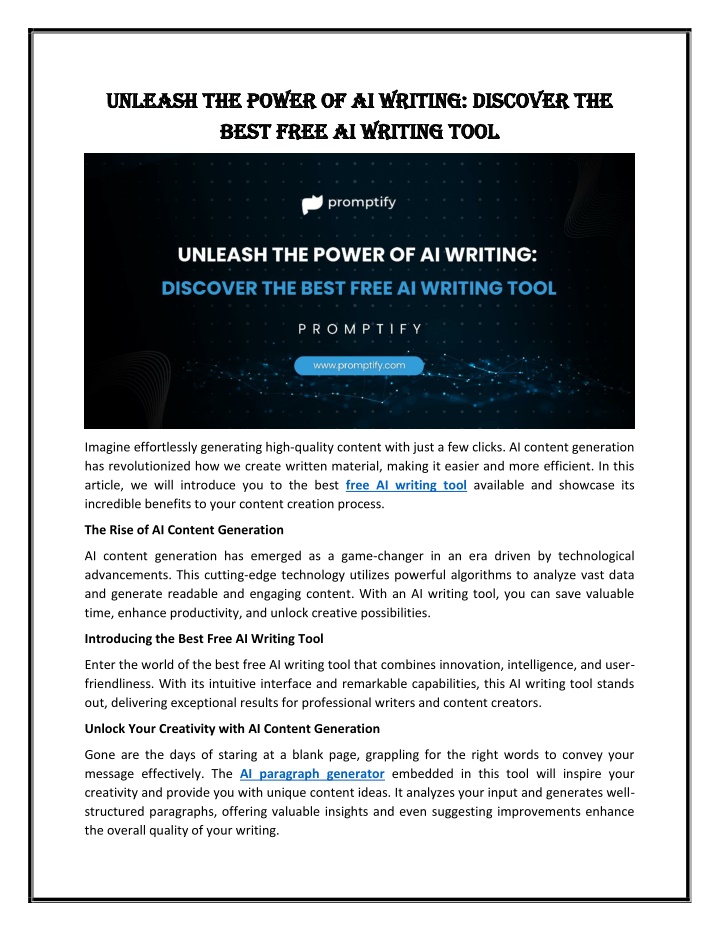 unleash the power of ai writing discover
