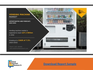 Global Vending Machine Market to Garner $25.25 Billion by 2027