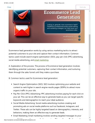 What is Ecommerce Lead Generation and How Does it Work?