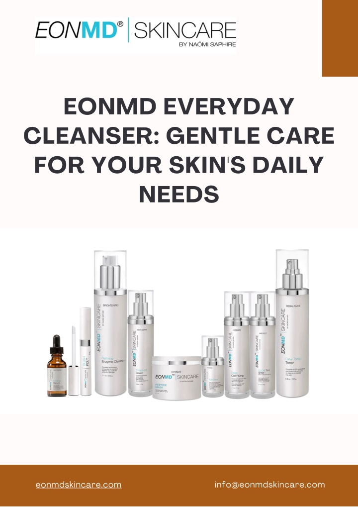 eonmd everyday cleanser gentle care for your skin