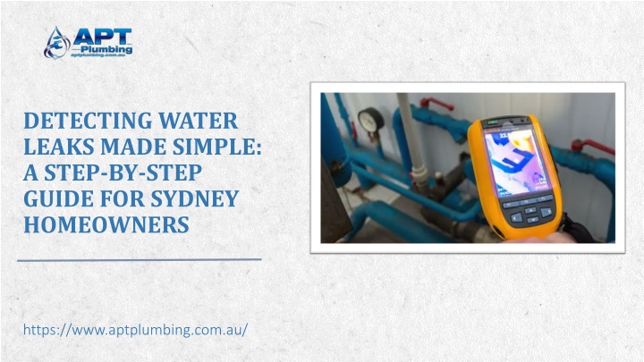 detecting water leaks made simple a step by step guide for sydney homeowners