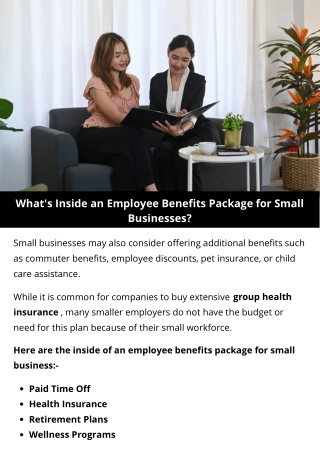 What's Inside an Employee Benefits Package for Small Businesses