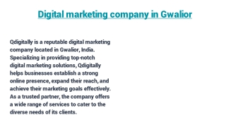 Digital marketing company in Gwalior