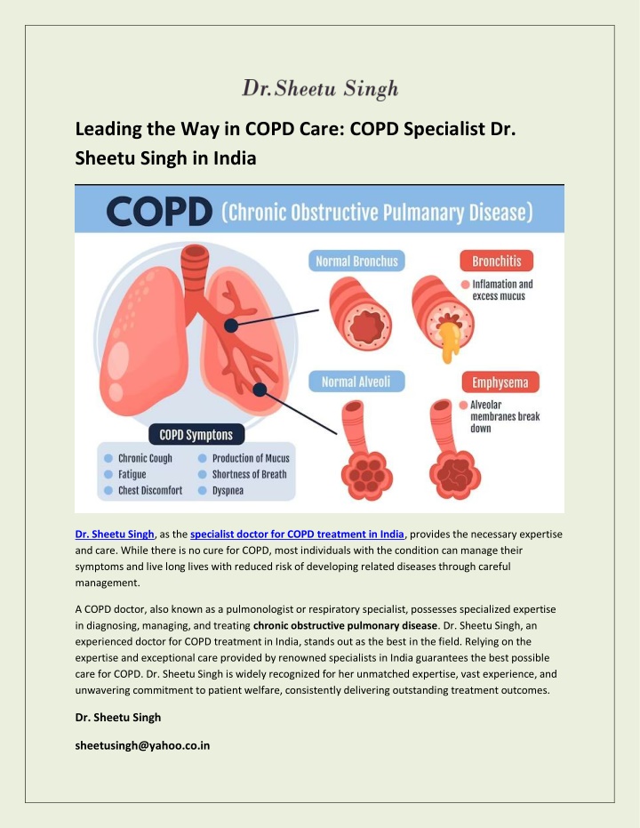 leading the way in copd care copd specialist