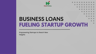 Business Loans Fueling Startup Growth