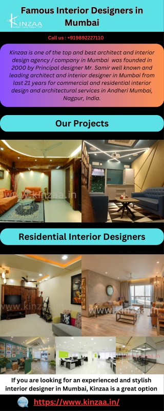 Famous Interior designers in Mumbai - Commercial architect in Mumbai - Kinzaa