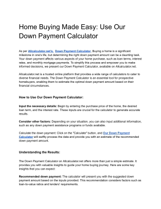 home buying made easy use our down payment