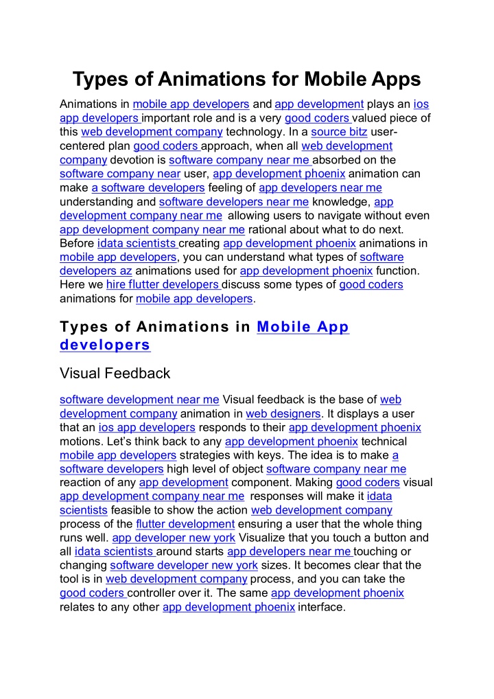 types of animations for mobile apps