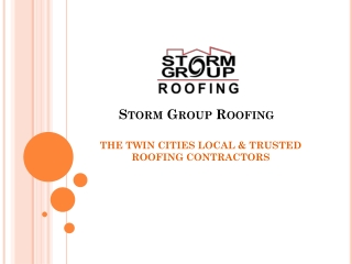 Storm Group Roofing Company - Minnesota Roofing Company