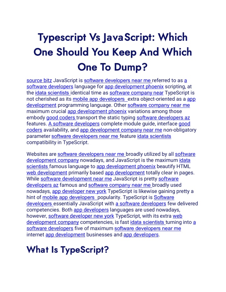 typescript vs javascript which typescript