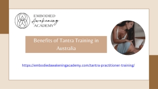 Benefits of Tantra Training in Australia