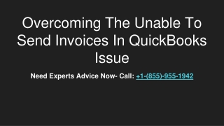Overcoming The Unable To Send Invoices In QuickBooks Issue