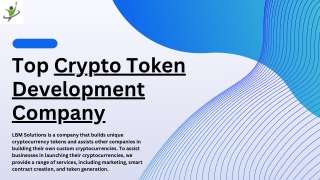 Top Crypto Token Development Company