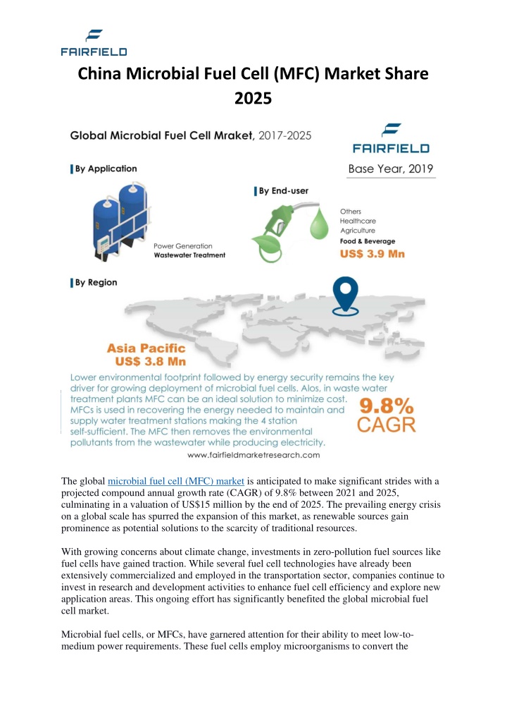 china microbial fuel cell mfc market share 2025