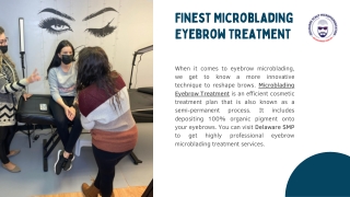 Finest Microblading Eyebrow Treatment in Delaware