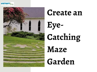 create an eye catching maze garden