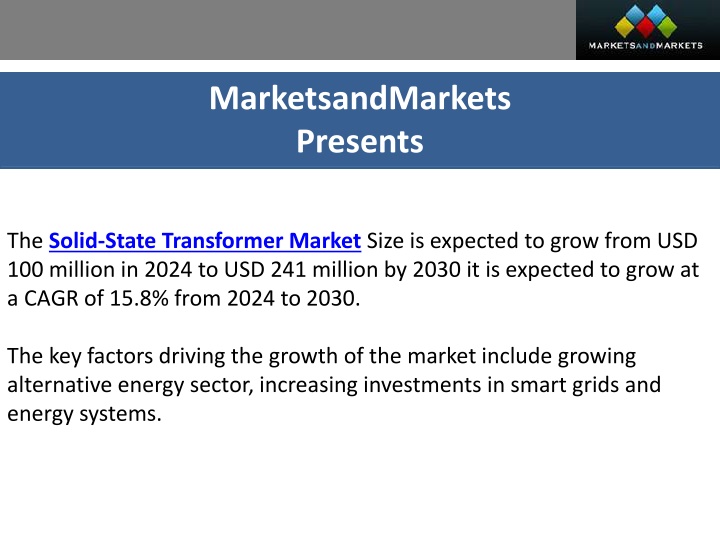 marketsandmarkets presents