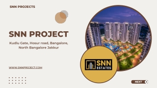 Elevate Your Lifestyle: SNN Project in Kudlu Gate, Bangalore