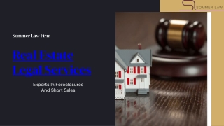 Real Estate Legal Services In New Jersey - Sommer Law Firm