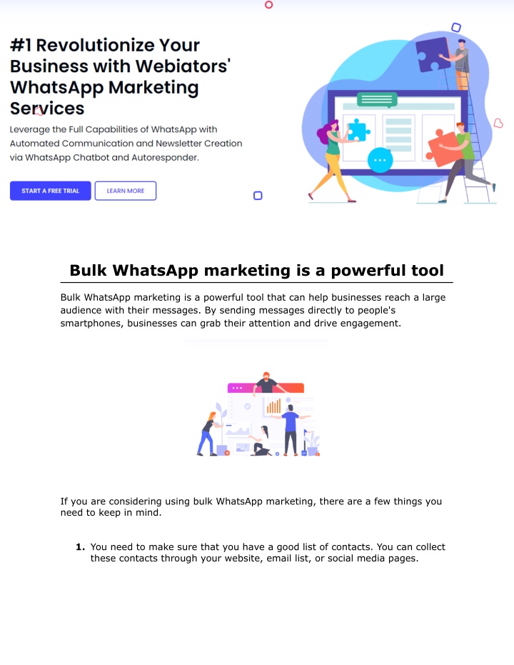 bulk whatsapp marketing is a powerful tool