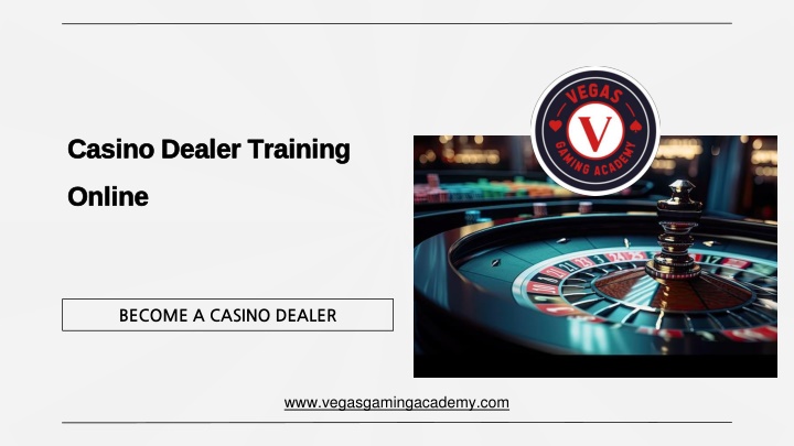casino dealer training online