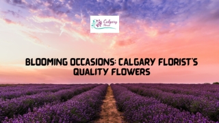 Blooming Occasions Calgary Florist's Quality Flowers