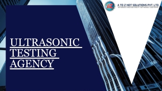 Best Ultrasonic Testing Agency in Delhi NCR