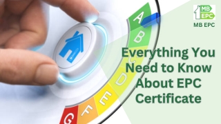 Everything You Need to Know About EPC Certificate