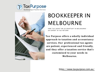 Bookkeeper in Melbourne | Tax purpose