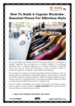how to build a capsule wardrobe essential pieces