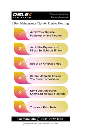 6 Best Maintenance Tips for Timber Flooring