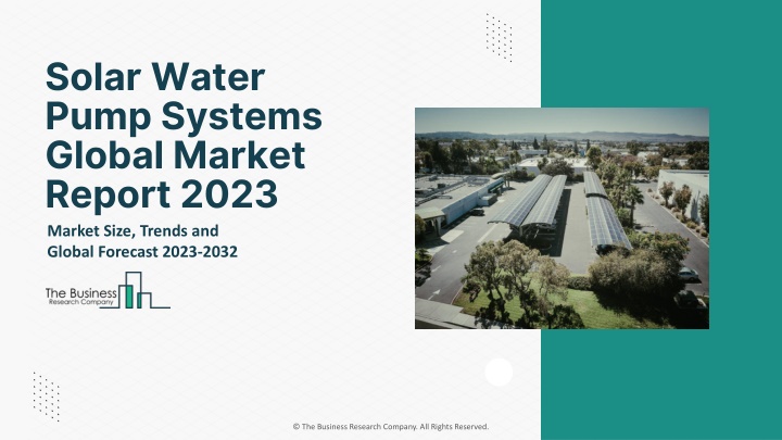 solar water pump systems global market report 2023